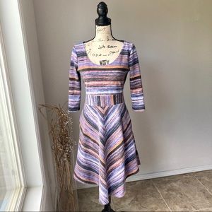 Anthropologie Mauve Pocket Dress Medium